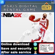 [PS4/5 game]NBA 2K21/Rental Game/Genuine Activation/Playstation/7 Days
