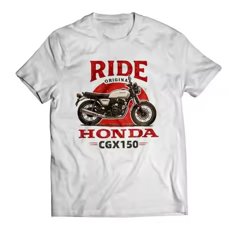 HONDA Honda CGX 150 New Summer Racing Locomotive Motorcycle Printed Locomotive Men's T-Shirt F1 Summ