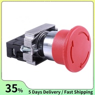 22mm NC Red Mushroom Emergency Stop Push Button Switch 600V 10A ZB2-BE102C XB2-BS542X1