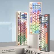 K82 Gaming Keyboard RGB Light Mechanical Keyboard 94 Keys Wired Keypad USB Port Luminous Keyboard fo
