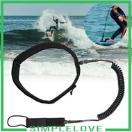 [Simple] Surfboard Leash Adjustable Elastic Cord Surf Leash for Skimboard Outdoor 12FT