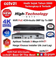 NVR POE 4Ch 5MP Up To 8MP High Technology H-265+Harga Khusus Resller/Installer Jual Lagi/cctv21