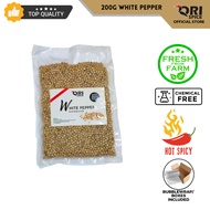 Orispice 200g 100% Pure Sarawak White Pepper Peppercorn Vacumm Pack / Berry / Lada Putih Biji / Sulah / 砂拉越纯真白胡椒粒 真空包装
