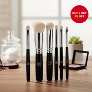 6 Piece Miniature Dry Brush Set | Synthetic Bristles for Warhammer 40K, DND, Citadel Models | Fine D