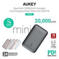 Aukey PB-Y57 Spark Mini 20000mAh 20W PD Compact Fast Charging Power Bank (24 Months Warranty)