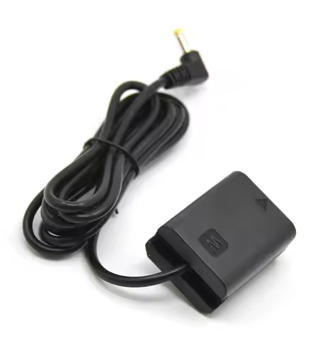 DC 4.0mm*1.7mm Male NP-FW50 Dummy Battery AC-PW20 Adapter Coupler for Sony A6000 A6300 A6500 A7000 a