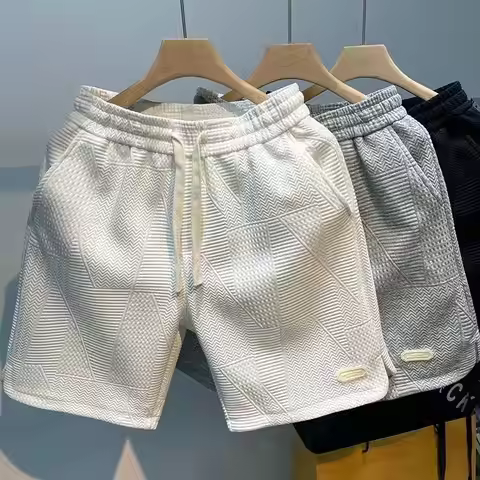 Men's Shorts Popular Summer Fashion Trend Brand Men's Trend Loose Five Quarter Pants Fashion Casual 