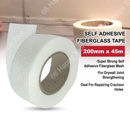 2" 4" 6" 8" Fiberglass Mesh Tape Self Adhesive Partition Tape Drywall Joint Tape 50mm 100mm 150mm 20