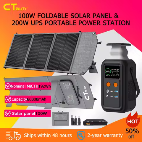 CTOLITY AXP200 Solar Generator Portable Mobile Power Station 200W 192Wh 60000mAh Lifepo4 Battery for