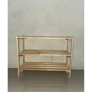 3-piece shoe rack, multi-purpose wooden rack,/ aesthetic rack, pesification character rack: - Length