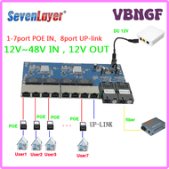 VBNGF Reverse POE switch 8 RJ45 2 SC fiber Gigabit Ethernet switch media converter Fiber Optical UTP