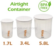 LAVA Round Air Tight Keeper Container / Bekas Kedap Udara / Food Container / Canister / Tupperware K