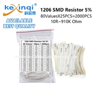 2000PCS 1206 SMD Resistor Assorted Kit 80ValuesX 25PCS 10ROhm~910K 5% 22 33 68 47 51 100 220 330 470