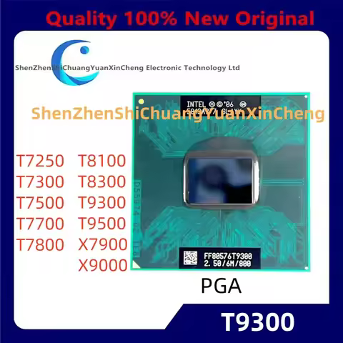 100% Core 2 Duo T7250 T7300 T7500 T7700 T7800 T8100 T8300 T9300 T9500 X7900 X9000 CPU Laptop process