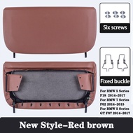 Car Interior Seat Leather Backrest Storage Panel Cover Seat Back Trim Panel For BMW 5 7 GT Series F1