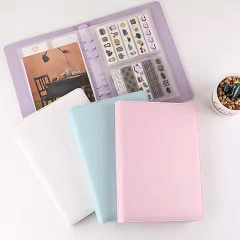 A5 Loose-leaf Binder Idol Card Photocards Collect Book DIY 3 Inch Kpop Card Binder Photocards Notebo