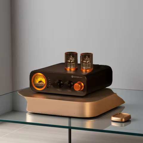 Fosi Audio MC331 2.0 Channel Bluetooth Stereo Integrated Tube Amplifier, Mini All-in-One DAC Audio P