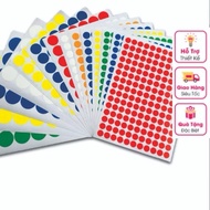 Pre-adhesive decal stickers - Round dot stickers in sizes 10mm, 15mm, 20mm, 30mm