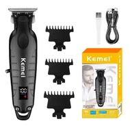 Kemei KM-2293 Professional Barber Hair Trimmer Zero Gapped Cordless Rechargeable Men Clippers