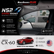 NinjaShades PLUS Mazda CX-60 CX60 2025-2026 Magnetic Car Sunshades PREMIUM Quality