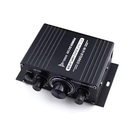 AK170 Amplifier 40W 12V Home Car Hifi Power Amplifier Stereo Audio AMP Speaker Home Sound Power Amp