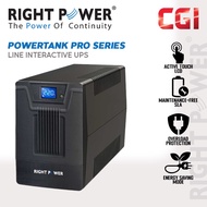 Right Power PowerTank Pro UPS (850VA/1000VA/1250VA/1500VA/2000VA) with Touch Screen LCD Display