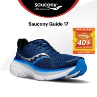 Saucony Guide 17 Road Running Stability Shoes Mens - C(NAVY/COBALT) S20936-106