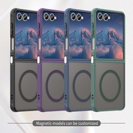 Casing For Samsung Galaxy Z Flip 7 Flip7 Magnetic Phone Case Wireless Charge Back Cover