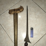 barang langka kuno keris wingit antik lurus