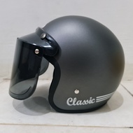 cod bayar ditempat helm bogo TERLARIS retro cat full leher dewasa pria wanita warna motif garis mera