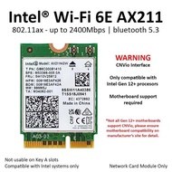 - Intel WiFi 6E AX211 Wireless Card Bluetooth 5 AX M.2 NGFF AX211NGW