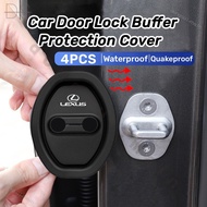 4Pcs Lexus Silicone Car Door Lock Protection Cover Door Lock Shock Absorber Silent Accessories for L