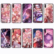 for Xiaomi Redmi 6A 7A 8A 7 8 9 9A 9i 9C VS11 Yae Miko Slim Black Border TPU Soft Case | Bare Phone 