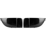 Fog Light Cover Fit for Impreza STI 04-05, 1 Pair ABS Front Fog Light Bezel (Bright Black)