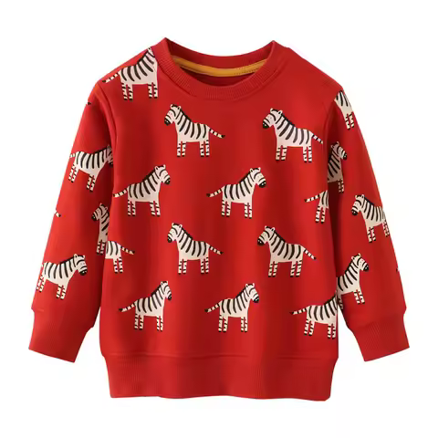 Jumping Meters 2-7T Animals New Arrival Zebras Boys Girls Sweatshirts Autumn Spring Kids Clothes Hot