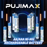 PUJIMAX 1.2V AAA300mAh And AA800mAh Ni-MH Rechargeable Battery, High Performance, Stability Volt For