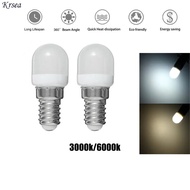 Krsea Mini LED Fridge Light Bulb 2W E14 Refrigerator LED Light Bulb AC 220V LED Bulb Energy Saving Cold /Warm White Lights