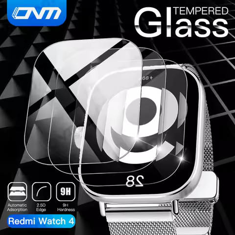 9H Premium Tempered Glass for Xiaomi Redmi Watch 4 Smart Watch Clear HD Screen Protector for Mi Redm