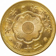 日本大正6年金幣，黃金，純金，限量金幣，金~日本國大正六年20元純金金幣