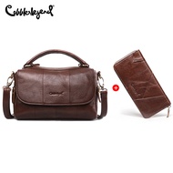 Cobbler Legend Genuine Leather Women Hand Bags and Wallet (2 Pcs/Set)