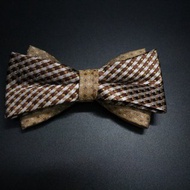 金色復古編織紋領結/時尚穿搭蝴蝶結婚禮禮服