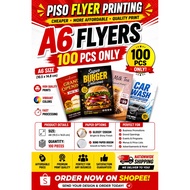 Piso Flyer Printing A6 Size 100pcs | Affordable Flyer Printing | Brochure Printing | Flyers