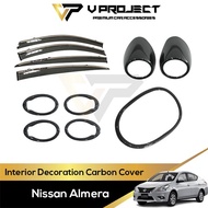 Nissan Almera Interior Decoration Carbon Fiber Design Trim For Almera (2011-2019) V Project Car Acce