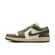 Giày bóng rổ Air Jordan 1 Low, Thoải mái & Thời trang, Chống trượt, Phong cách cổ điển, Trắng & Xanh
