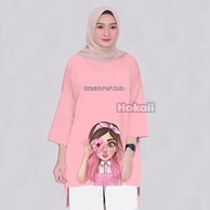 Modern Jumbo Girls Clothes Ld 130 | Hokaii De La Mode 01e9m5 Women's T-Shirt Oversize 7/8 Sleeve Ele