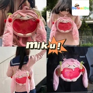 New Hatsune miku miku Sakura miku Pain Bag miku Hatsune Pain Bag fufu Pain Bag Sakura Pain Bag Sakura Hatsune miku Pain Bag Backpack Pain Bag Cartoon Cute Plush jk Lolita Japanese Funny Soft Girl Bag