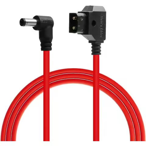 Alvin's Cables Dtap to DC Cable for Atomos Shogun,Ultra Soft D-tap to 2.1 DC Right Angle for Feelwor