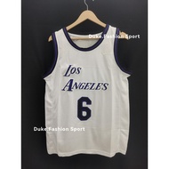 Embroidery Los Angeles Lakers #6 Lebron James Jersey Basketball Jersey