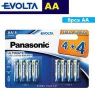 Panasonic Evolta AA 8pcs Alkaline Battery Bundle Pack