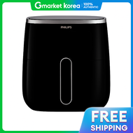 Philips | Philips Home Appliances HD9257/80 Transparent Air Fryer Large Capacity 5.6 Liters Black Ne